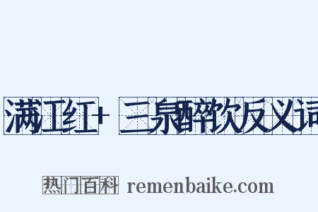 满江红+三泉醉饮反义词是什么意思的图片